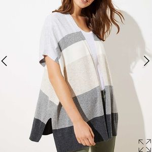 NWT Loft Open Poncho Sweater